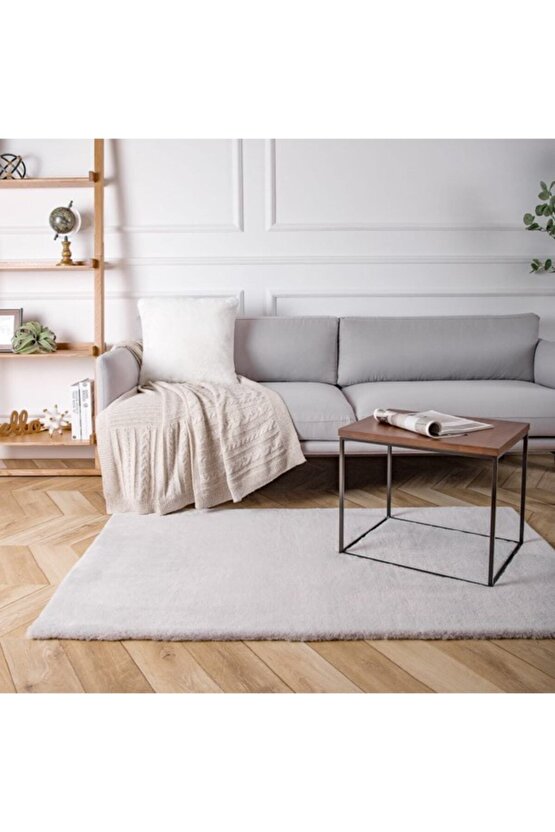 Tavşan Tüyü Post Puffy Gri