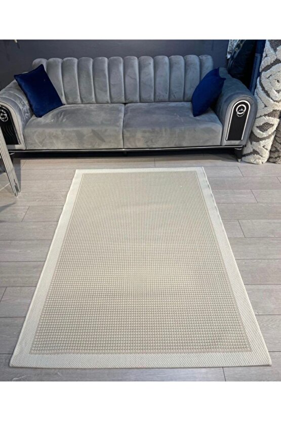 Macro Sisal Bordürlü Jut Hasır Halı 9427