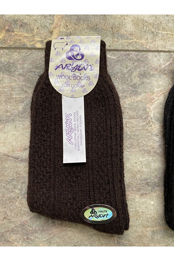 %100 Dikişsiz (36-40) Yün Çorap