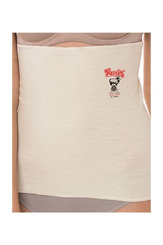 Unisex  Krem %75 Yün Bel Korsesi