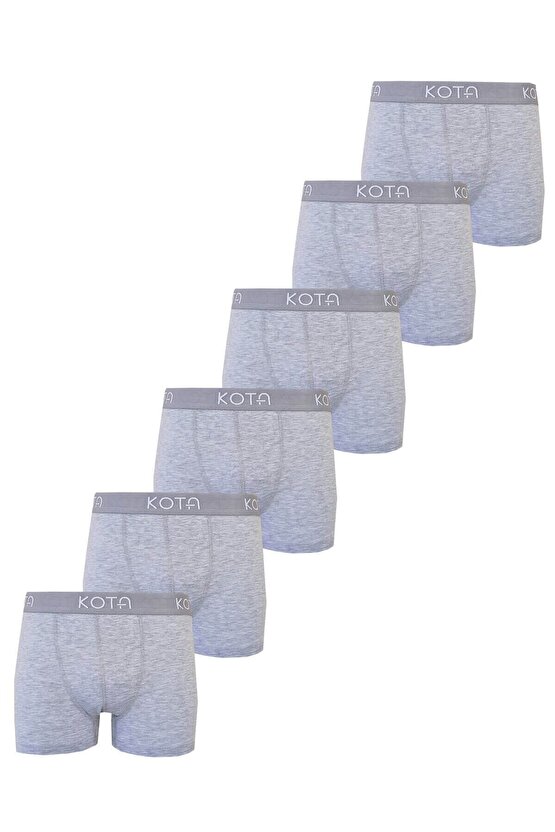 6lı Erkek Likralı Boxer Pamuklu Esnek Rahat Renkli Paçalı