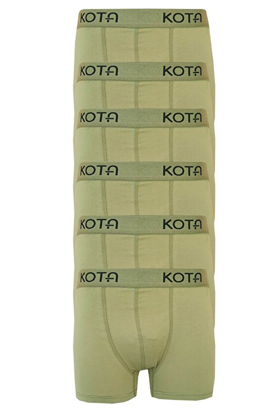 6lı Erkek Likralı Boxer Pamuklu Esnek Rahat Renkli Paçalı