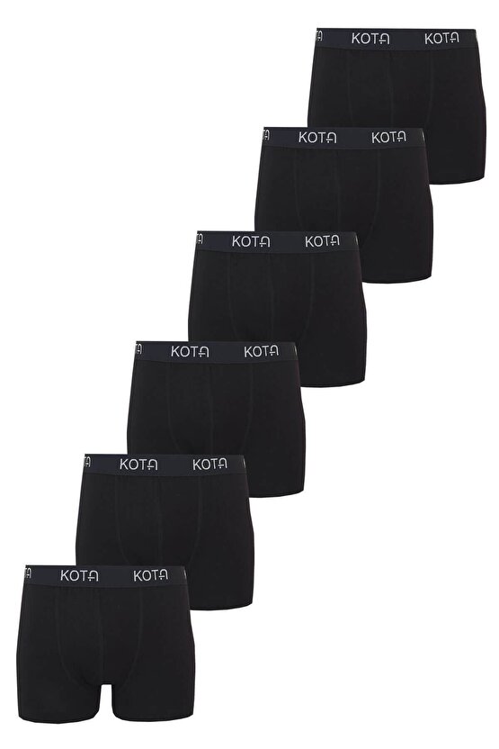 6lı Erkek Likralı Boxer Pamuklu Esnek Rahat Renkli Paçalı