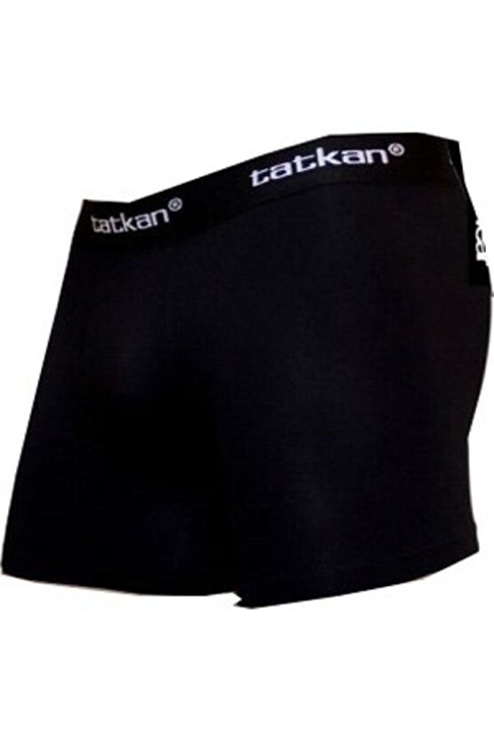 Erkek Siyah 3lü Paket Modal  Şort Boxer