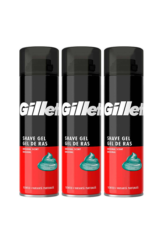 Tıraş Jeli Orijinal Koku 200ml x 3