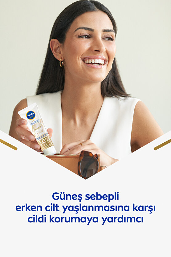Luminous630 Leke Karşıtı Güneş Koruyucu Yüz Kremi 40ml, Spf50, Hyalüronik Asit, E Vitamini, Uvauvb