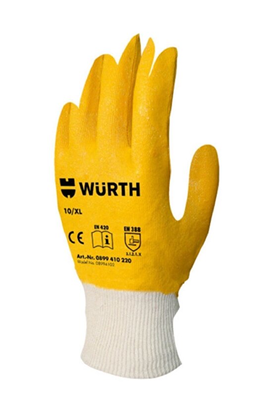 Iş Güvenliği Eldiveni Sarı