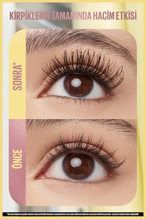 Colossal Bubble Hacim Veren Maskara - Siyah