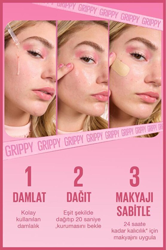Grippy Cilde Makyajı Sabitleyen Serum Makyaj Bazı