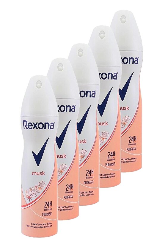 Musk 24h Kadın Deodorant 150 Ml. Beşli Paket