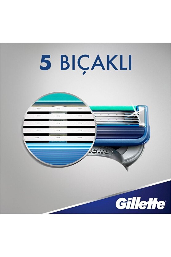 Fusion 5 Start Yedek Bıçak 8li + Gillette Series Tıraş Jeli 200 ML (2 PAKET) (Almanya Üretim)