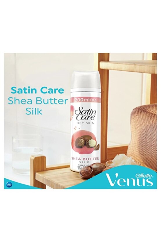 Satin Care Tıraş Jeli Kuru Ciltler 200ml X6 Adet