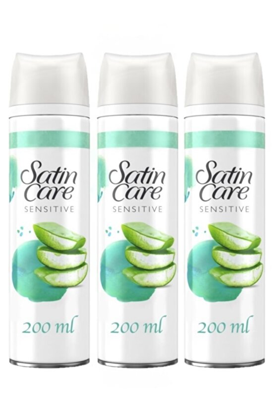 Satin Care Tıraş Jeli Hassas 200ml X3 Adet
