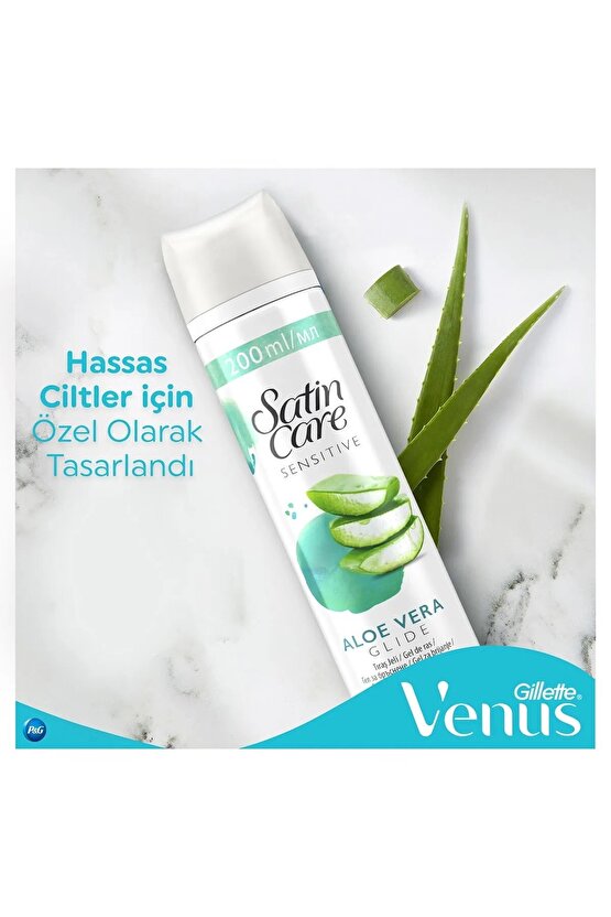 Satin Care Tıraş Jeli Hassas 200 ml sensıtıve +2 ADET