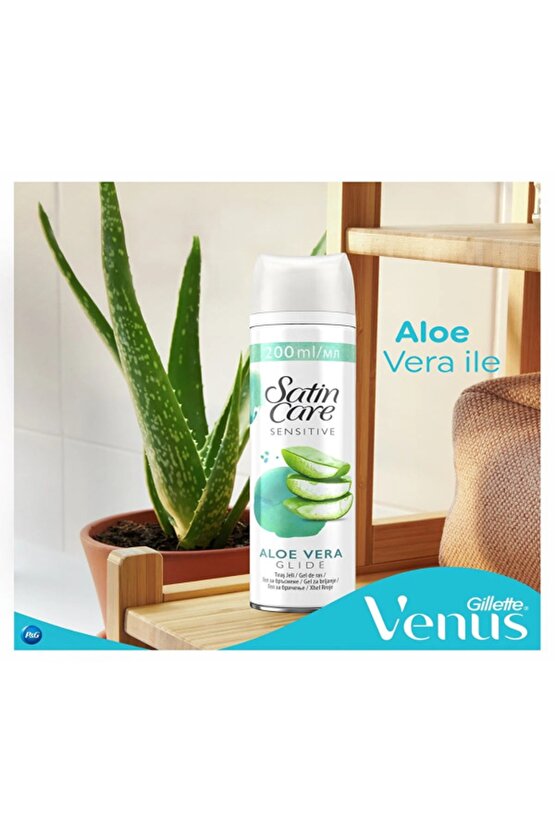 Satin Care Tıraş Jeli Hassas 200ml X2 Adet
