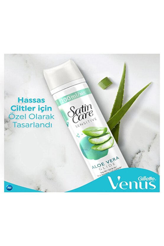 Satin Care Tıraş Jeli Hassas 200ml X2 Adet