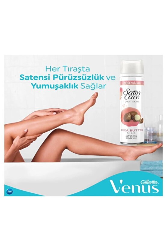 Satin Care Tıraş Jeli Kuru Ve Hassas Cilt 200ml 2li Set
