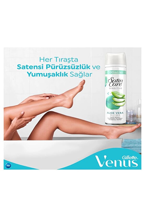 Satin Care Tıraş Jeli Kuru Ve Hassas Cilt 200ml 2li Set