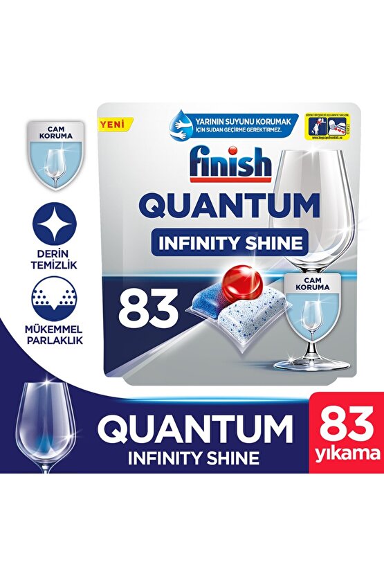 Quantum Infinity Shine 166 Kapsül Bulaşık Makinesi Deterjanı Tableti (83X2)