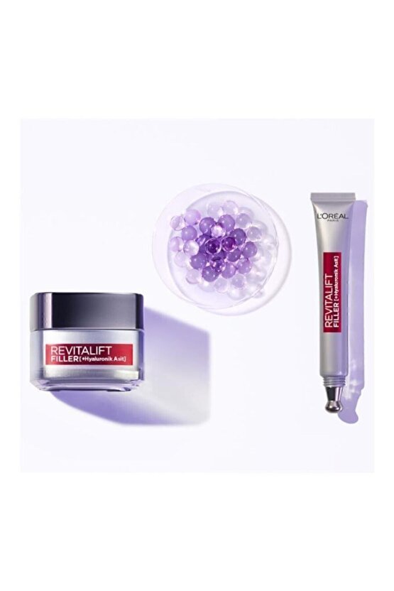 Revitalift Filler Yoğun Dolgunlaştırıcı Yaşlanma Karşıtı Gündüz Kremi 50ml + Göz Kremi 15ml