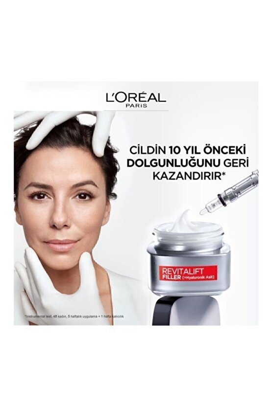 Revitalift Filler Yoğun Dolgunlaştırıcı Yaşlanma Karşıtı Gündüz Kremi 50ml + Göz Kremi 15ml