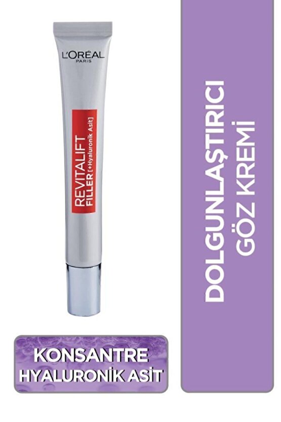 Revitalift Filler Yoğun Dolgunlaştırıcı Yaşlanma Karşıtı Gündüz Kremi 50ml + Göz Kremi 15ml
