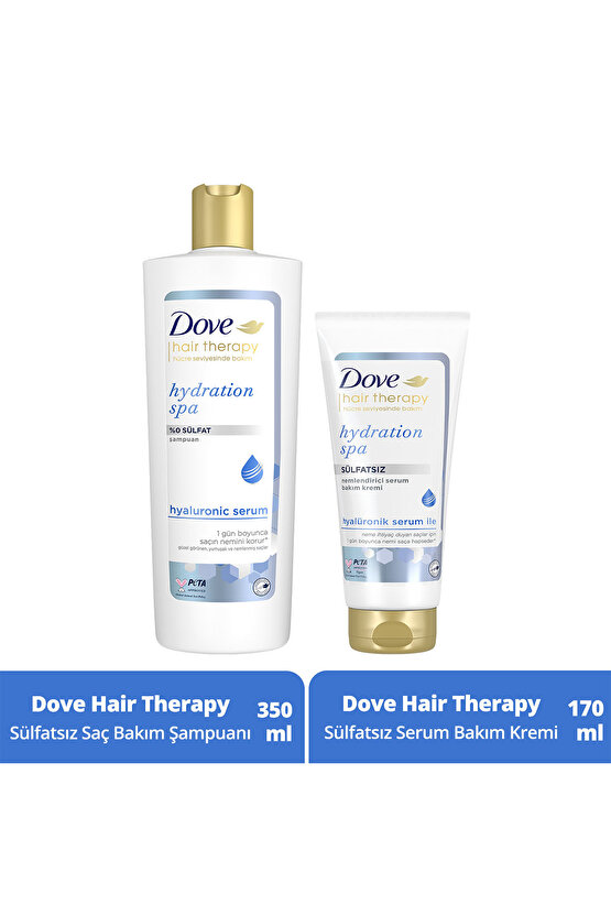 Hair Therapy Saç Bakım Şampuanı Hydration Spa 350 ml + Serum Saç Bakım Kremi 170 ml