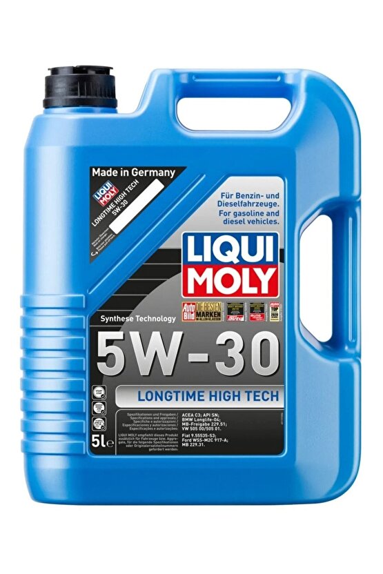Lıquı Moly Longtime High Tech 5w-30 - 5 L Motor Yağı LM9507 Üretim Yılı 2023