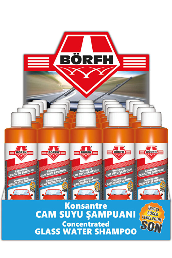 25 ADET STANDLI BÖRFH CAM SUYU ŞAMPUANI