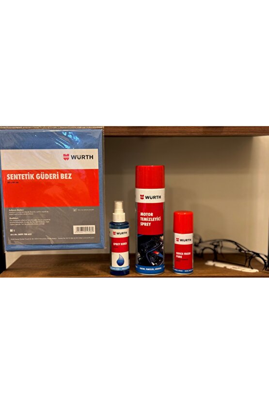 Motor Temizleyici-Quick Fresh Püre- - Araç Kokusu ( Ocean)- Güderi Bez