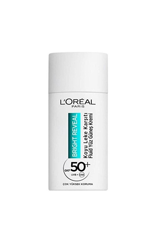 Loreal Paris Bright Reveal Spf 50+ Koyu Leke Karşıtı Yüz Güneş Kremi 50 ml
