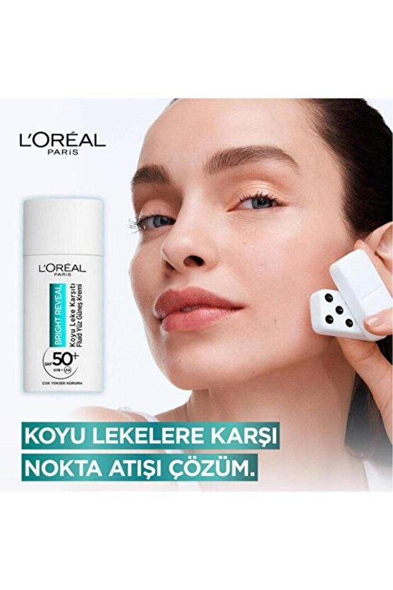 Loreal Paris Bright Reveal Spf 50+ Koyu Leke Karşıtı Yüz Güneş Kremi 50 ml