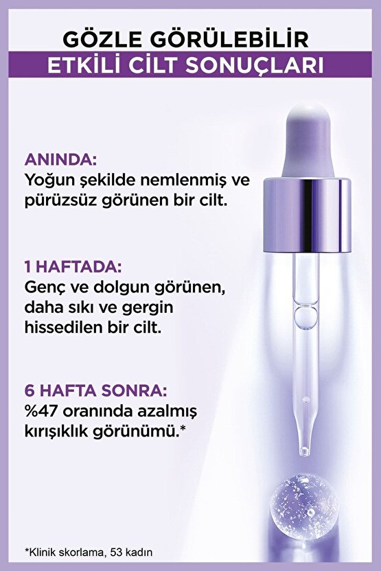 Yeni Orjinal Ürün Revitalift Filler Saf Hyaluronik Asit Kırışıklık Karşıtı Serum 30 Ml