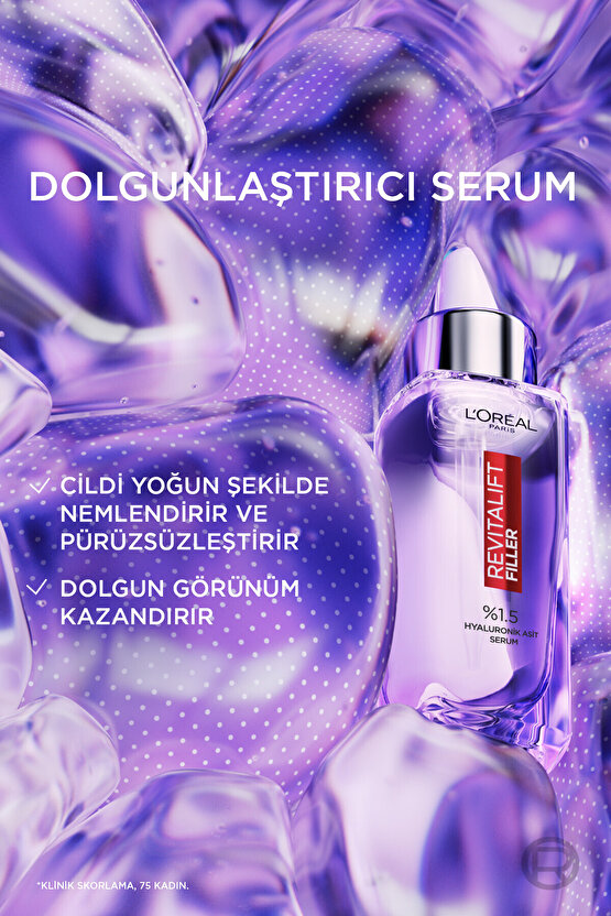 LOréal Paris Revitalift Filler %1.5 Saf Hyaluronik Asit Kırışıklık Karşıtı Serum- 30 ML