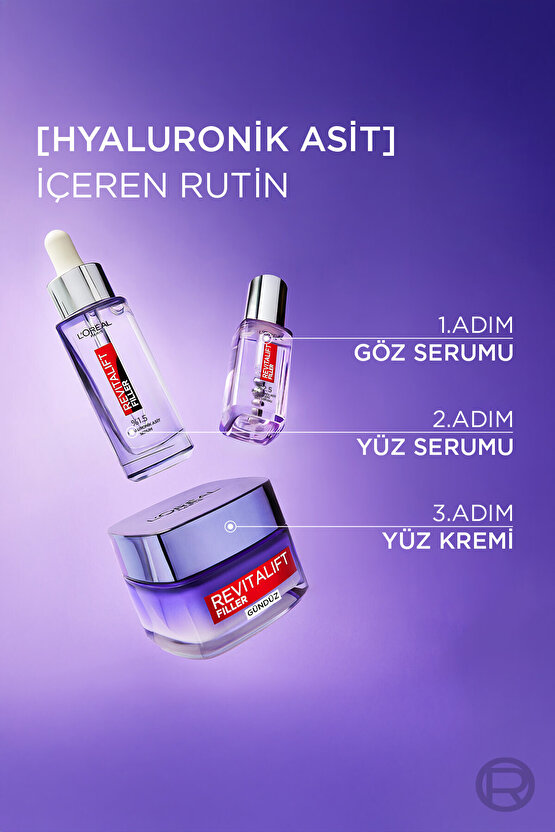 LOréal Paris Revitalift Filler %1.5 Saf Hyaluronik Asit Kırışıklık Karşıtı Serum- 30 ML