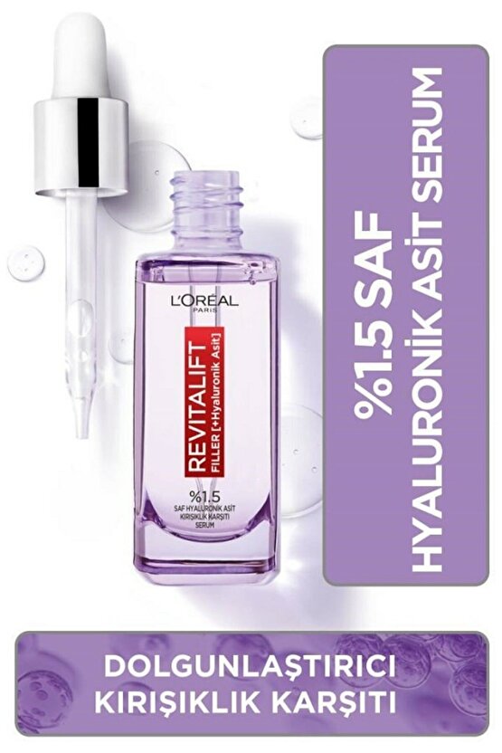 Hyaluronik Asit Kırışıklık Karşıtı Dolgunlaştırıcı Serum - Revitalift Filler %1.5 Saf 30 ml