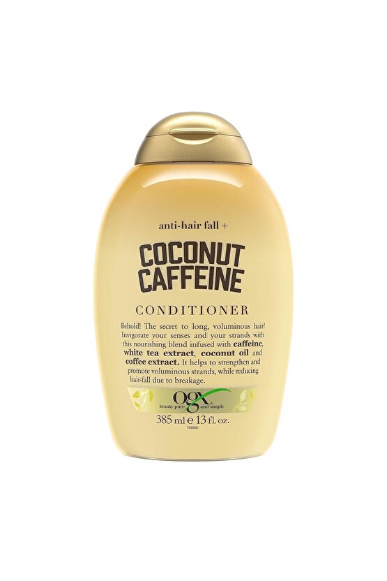 Saç Dökülmesine Karşı Hindistan Cevizi ve Kahveli Saç Kremi Sülfatsız Coconut Caffe Conditioner