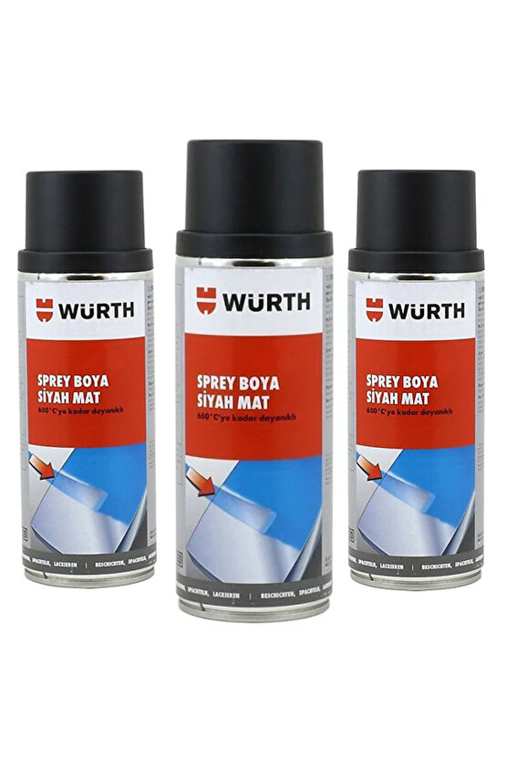 Sprey Boya Isıya Dayanıklı Mat 600 Dereceye Kadar Dayanıklı