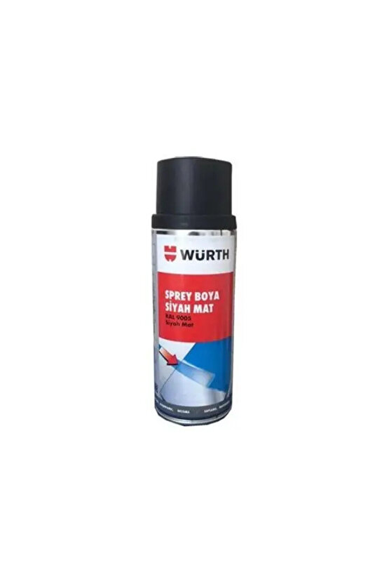 Sprey Boya Siyah Mat 400ml WÜRTH Marka