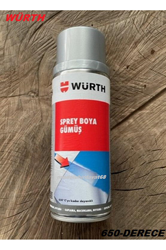 GÜMÜŞ RENK 650 DERECE ISIYA DAYANIKLI BOYA EKSOZ VE SOBA BOYASI 400ML