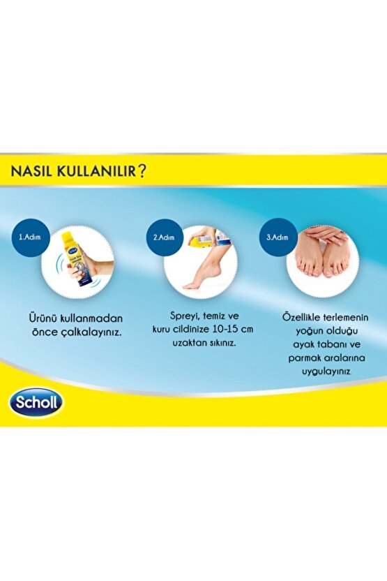 Koku Giderici Ve Terleme Önleyici Ayak + Ayakkabı Bakım Spreyi