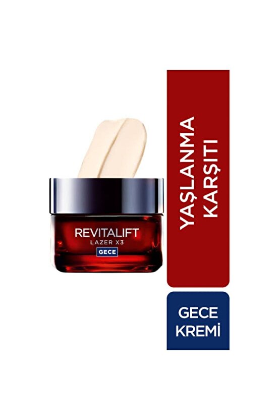 L’Oréal Paris Revitalift Gündüz + Gece Kremi Lazer x3