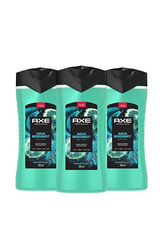 Duş Jeli Aqua Bergamot 3 x 300 ML