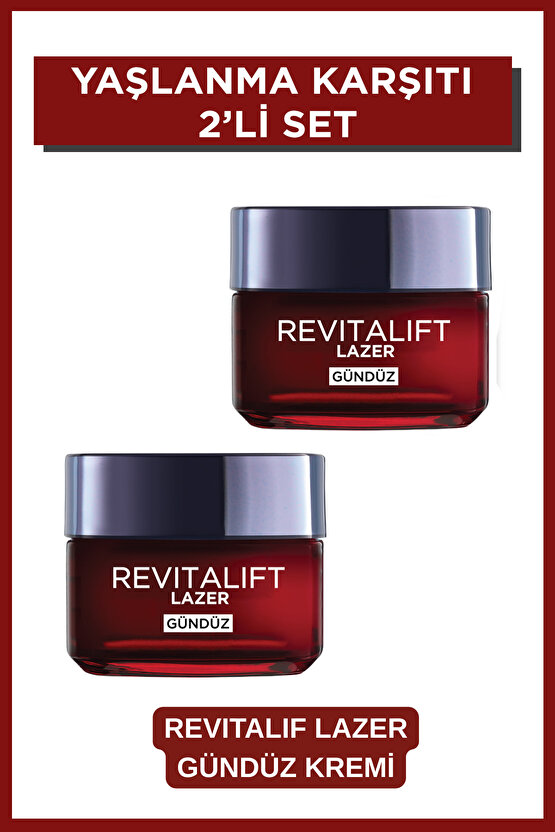 Revitalift Lazer Yoğun Yaşlanma Karşıtı Gündüz Bakım Kremi 2li Set