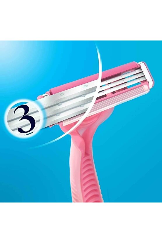 Gillette Venüs Simply 3 Tıraş Makinesi + 4 Yedek Bıçak (2 Paket - Fırsat Ürün)