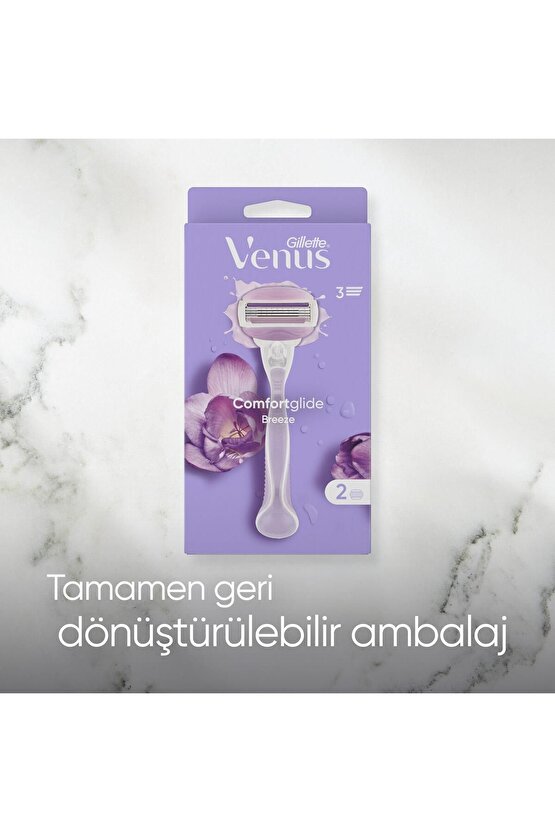 Venus Comfortglide Breeze Kadın Tıraş Makinesi 2 Yedekli