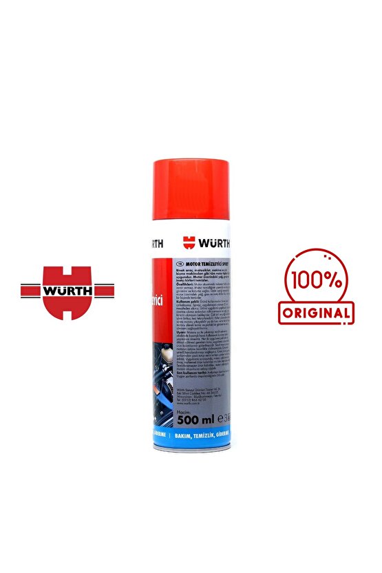 Motor Temizleyici Sprey Susuz 500 ml