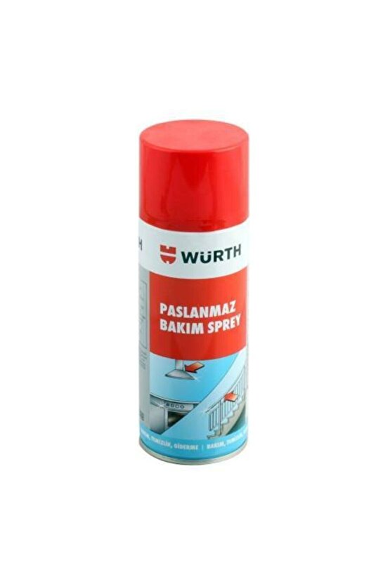 WÜRTH PASLANMAZ BAKIM SPREYİ KROM - ANKASTRE PARLATICI 400 ML YENİ TARİHLİ