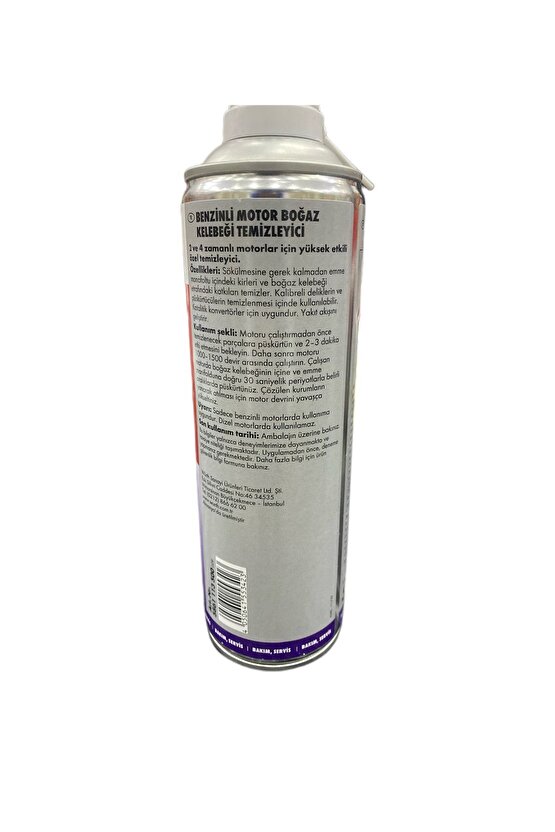 Benzinli Motor Boğaz Kelebeği Temizleyici 500ml