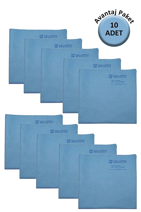Sentetik Güderi Bez 38*60cm 130gr Mavi 10 Adet